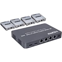 HDMI Extensor - 2X6 HDMI Switch-Splitter Extensor Optical SPDIF y Salida Audio Jack 3.5 mm 4K@30HZ 1080P 120M Over…